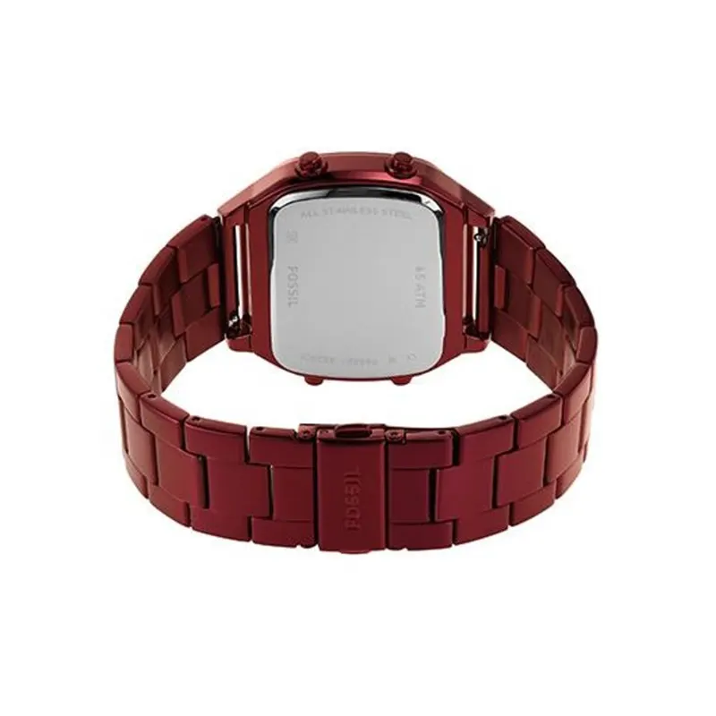 Fossil Retro Digital Pomegranate Red Men's Watch | FS5897